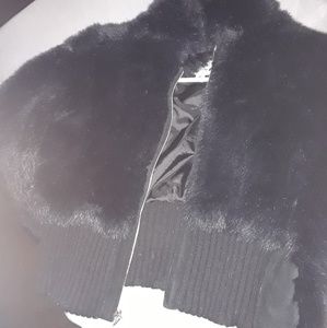 Real faux fur short coat
